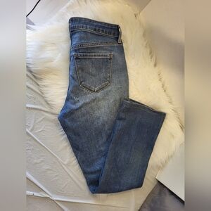 Old Navy Blue Mid Rise Boot Cut Jeans, Size 4 (28)